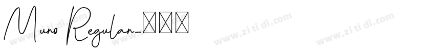 Muro Regular字体转换